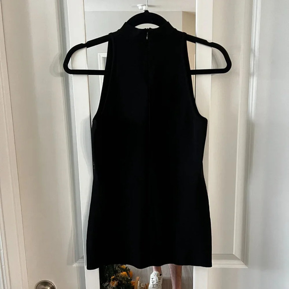 457 Givenchy Sleeveless Blouse Size Large Color Black - Picture 5 of 5